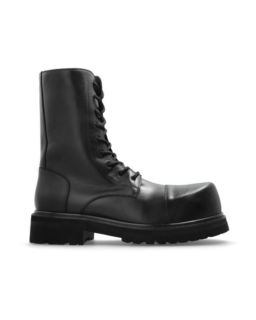 Vetements Black Lace-Up Boots for men