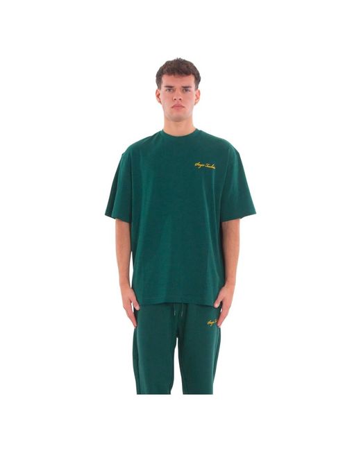 Sergio Tacchini Cimabue Back Embro Tee in het Green voor heren