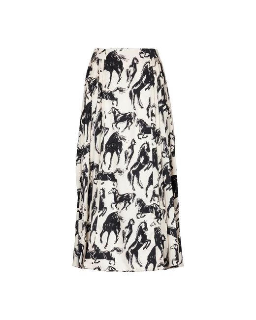 Midi Skirts Balmain de color Black