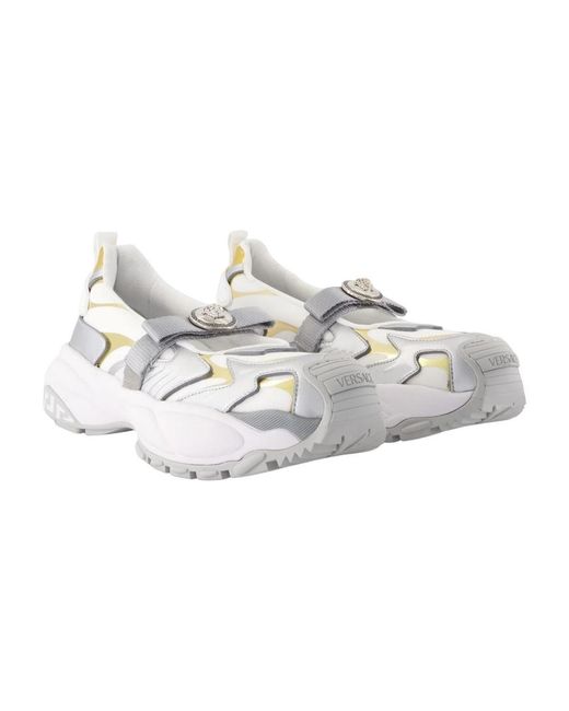 Versace White Mary Jane Sneakers