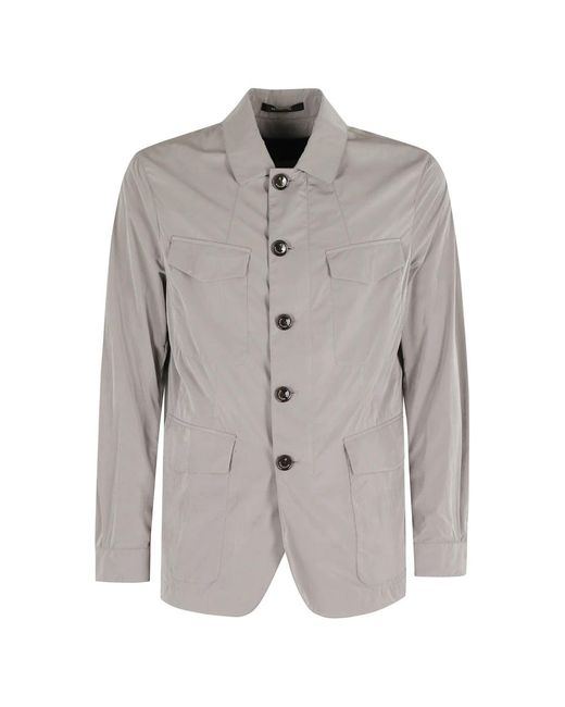 Montecore Giacca Nylon Light Croccante in het Gray voor heren