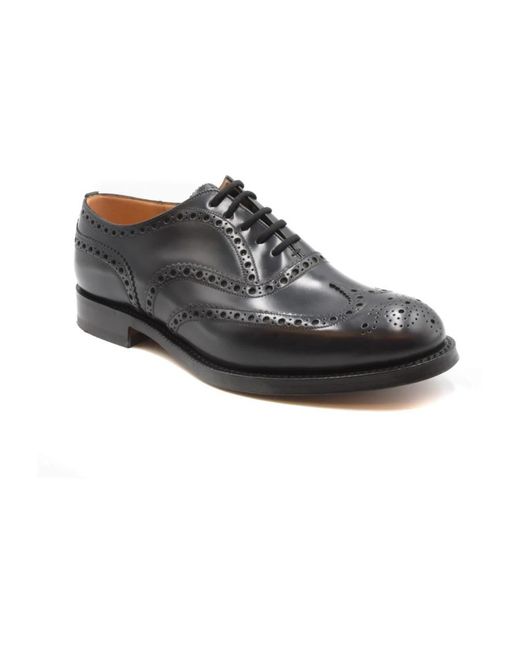 Church's Black Laced Shoes for men