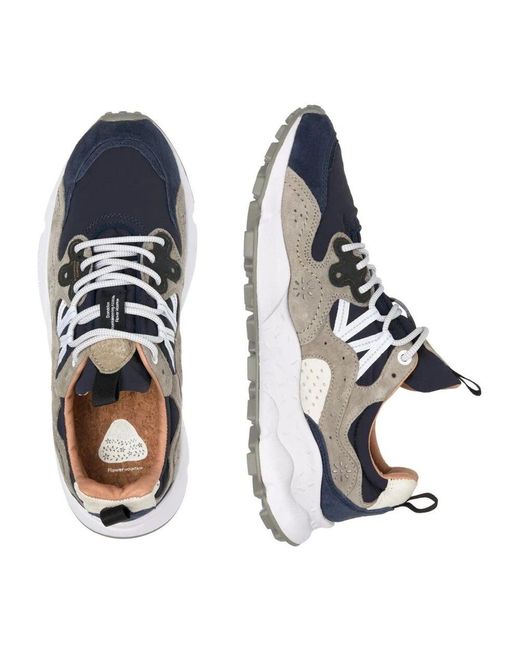 Flower Mountain Blue Sneakers for men