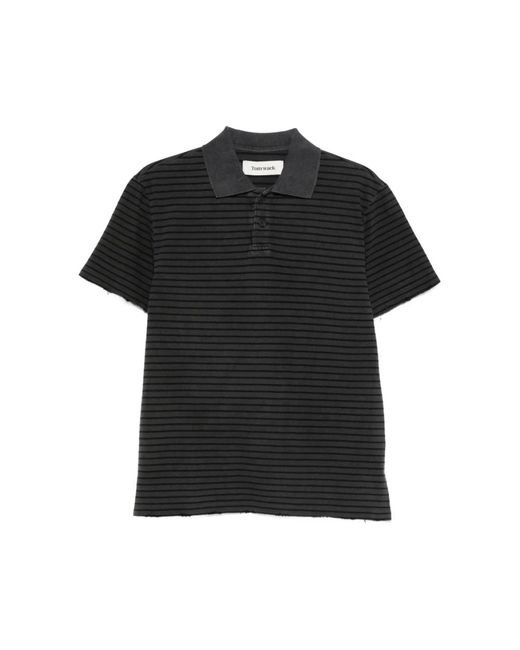 TONYWACK Black Polo Shirts for men