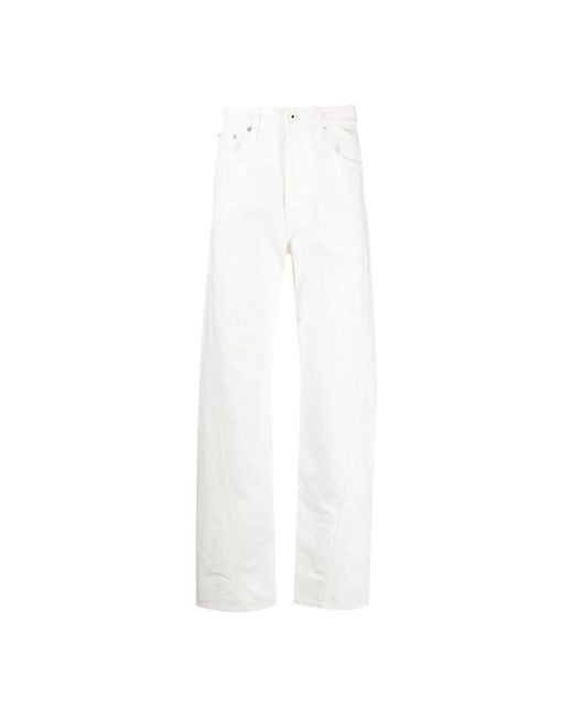 Lanvin White Straight Jeans for men
