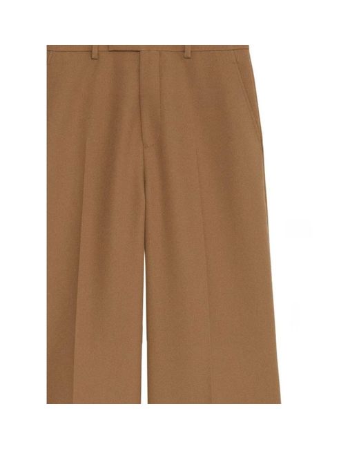 Gucci Brown Cropped Trousers