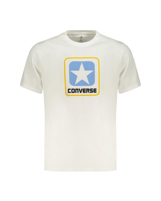 Converse T-Shirt Met Korte Mouwen in het White voor heren