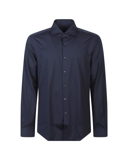 Fay Blue Formal Shirts for men