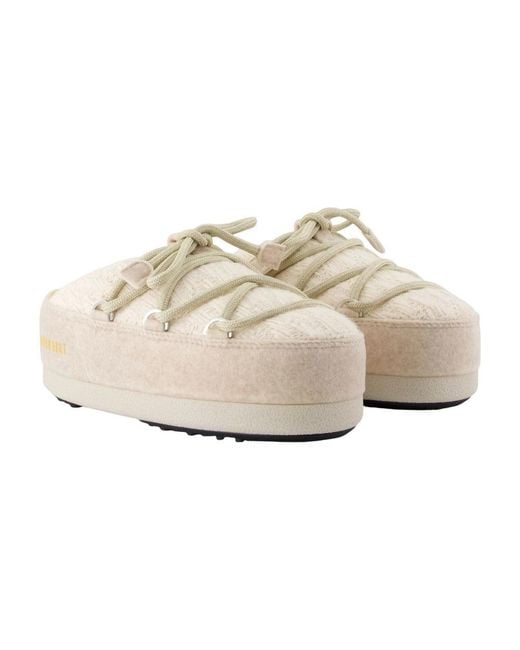 Moon Boot White Mules