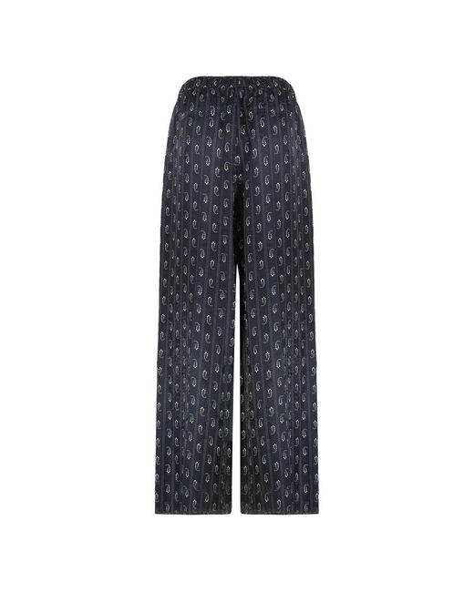 Tory Burch Blue Straight Trousers