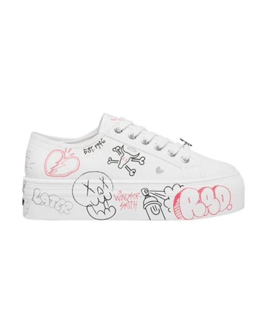 Windsor Smith Schoenen ,Wit ,Witte Lage Top Sneakers in het White