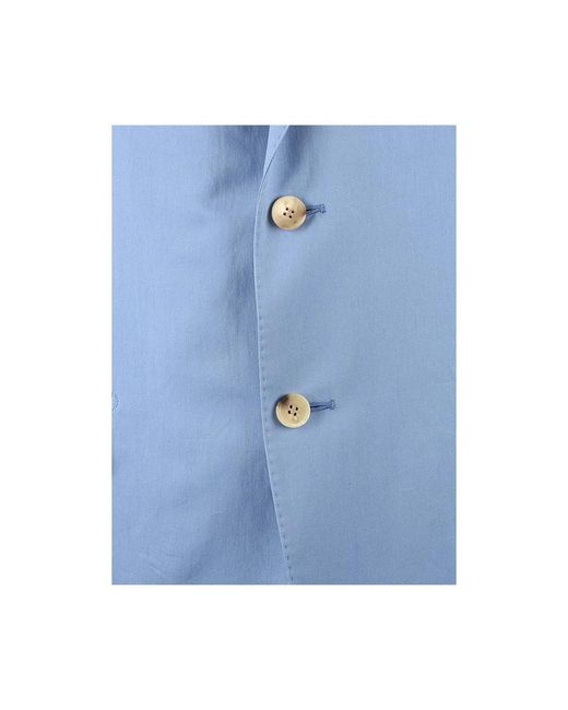 Lanvin Blue Single Breasted Suits for men