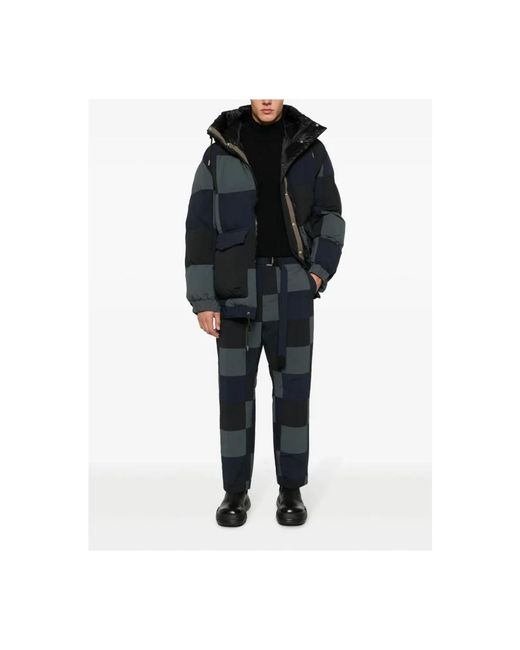 Sacai Gray Straight Trousers for men