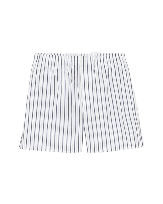 AMI Korte Broeken ,Blauw ,Katoen Elastische Shorts in het Blue