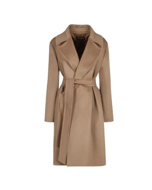 Max Mara Natural Belted Coats