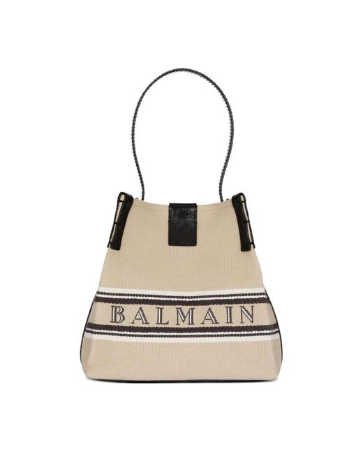 Balmain Natural Shopping Bags