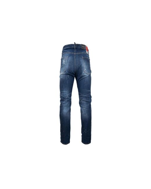 DSquared² Herren Knopf Jeans Mit Used-Details in Blue für Herren