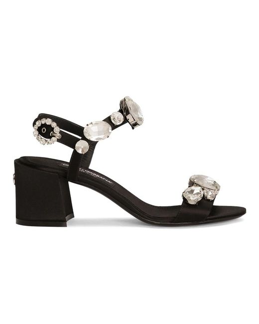 Dolce & Gabbana Black High Heel Sandals