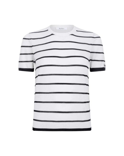 Max Mara White Cashmere Knitwear