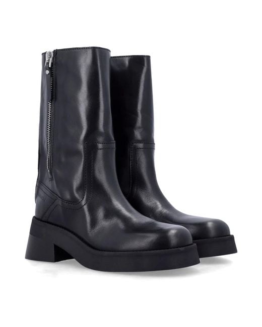 Miista Black High Boots