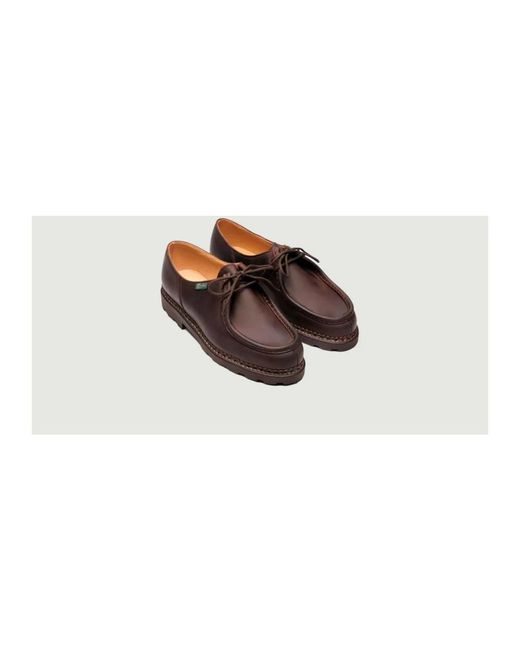 Paraboot Brown Laced Shoes for men