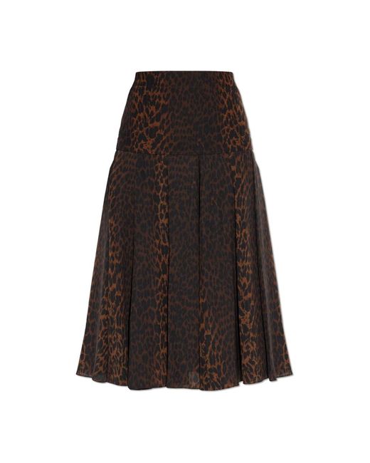 Balenciaga Brown Midi Skirts