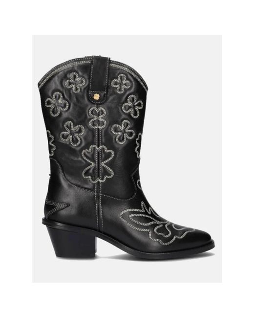 FABIENNE CHAPOT Black Cowboy & Biker Boots