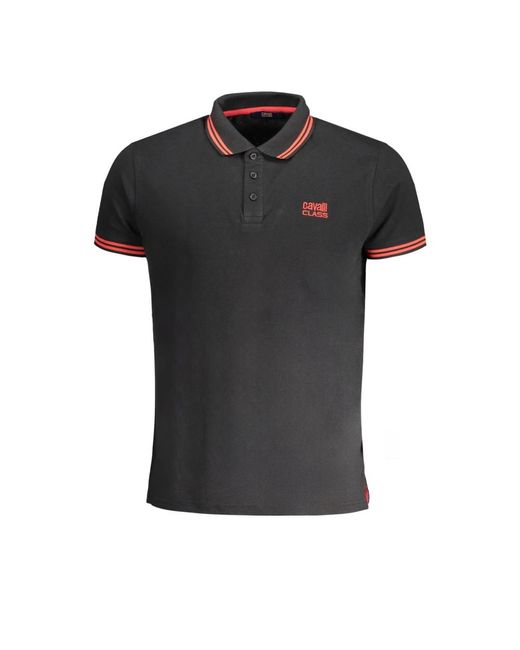 Roberto Cavalli Black Polo Shirts for men