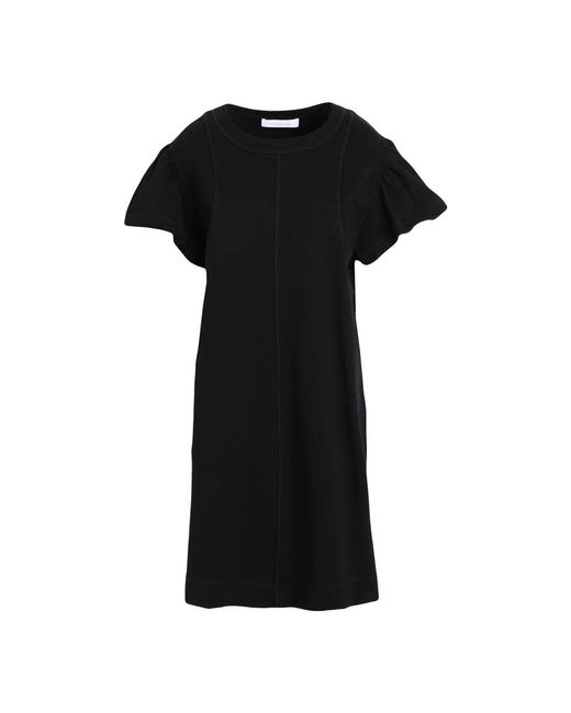 See By Chloé Black Short Dresses
