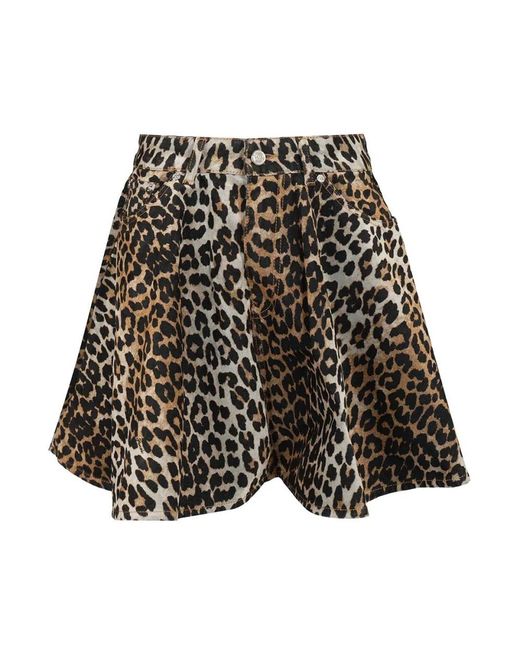 Ganni Black Short Skirts