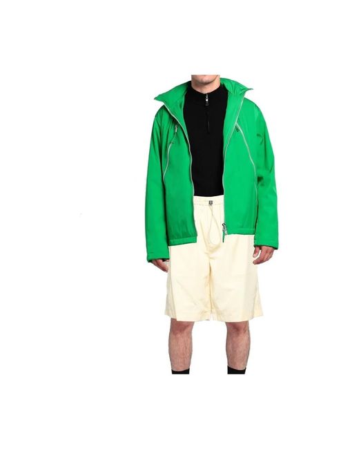 Jil Sander Korte Broeken ,Geel ,Polyamide Shorts in het Natural voor heren