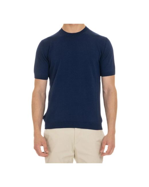 T-Shirts di Tagliatore in Blue da Uomo