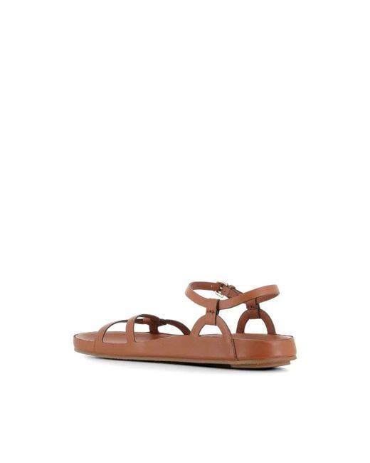Roberto Del Carlo Brown Flat Sandals