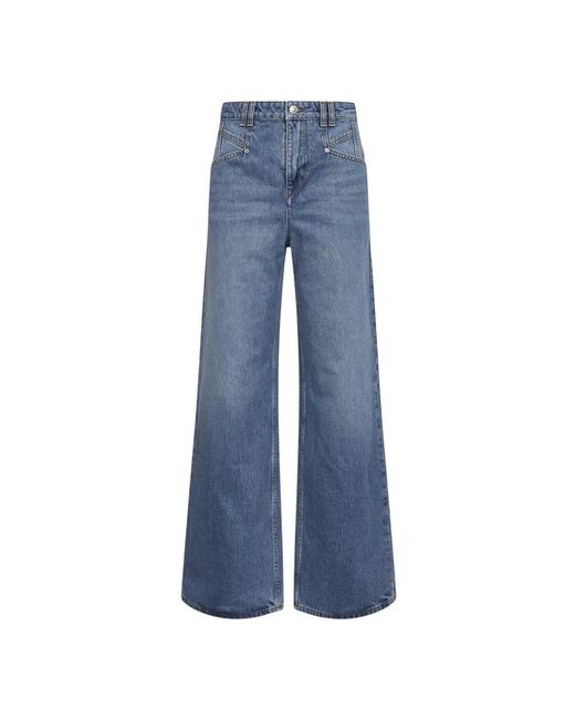 Isabel Marant Blue Wide Jeans