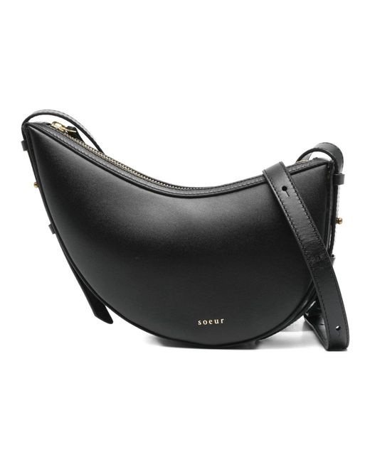 Soeur Black Shoulder Bags