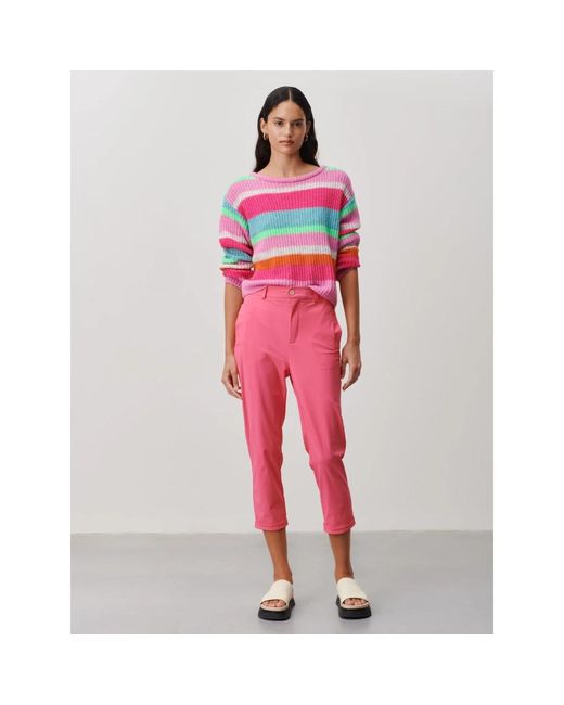 Jane Lushka Pink Bunter stripe pu pullover