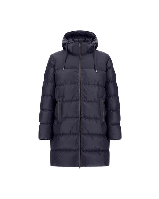 Herno Lange Chamonix Nylon Jas in het Blue voor heren