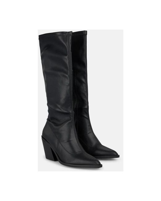 Alma En Pena. Black Cowboy & Biker Boots
