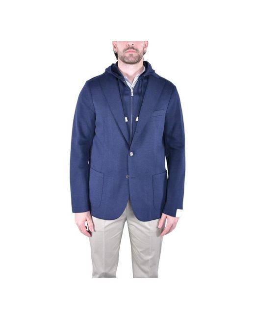 Eleventy Blue Blazers for men