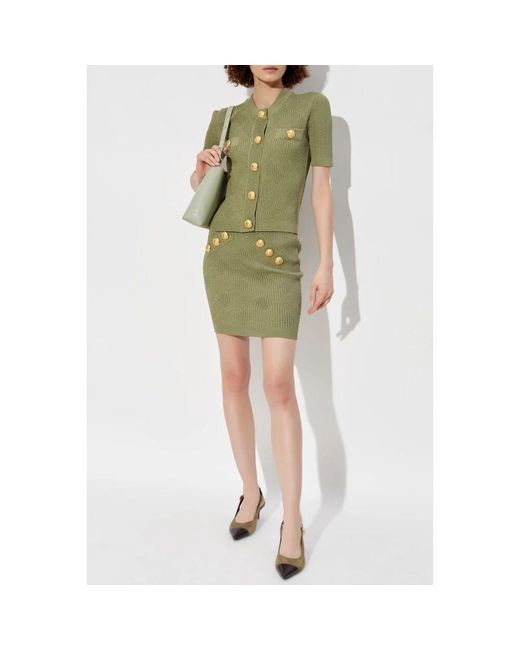 Short Skirts di Balmain in Green