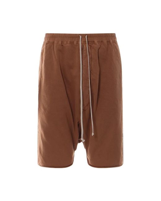 Rick Owens Brown Casual Shorts for men