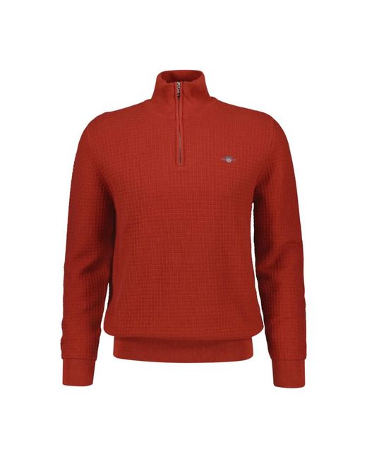 Turtlenecks Gant de hombre de color Red