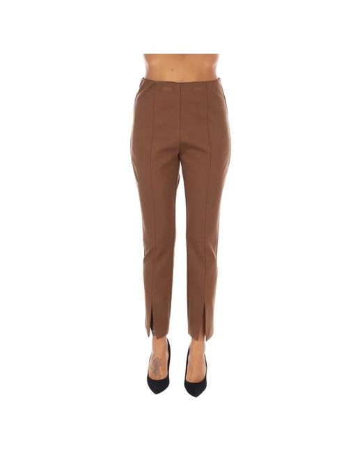 Nenette Brown Cropped Trousers