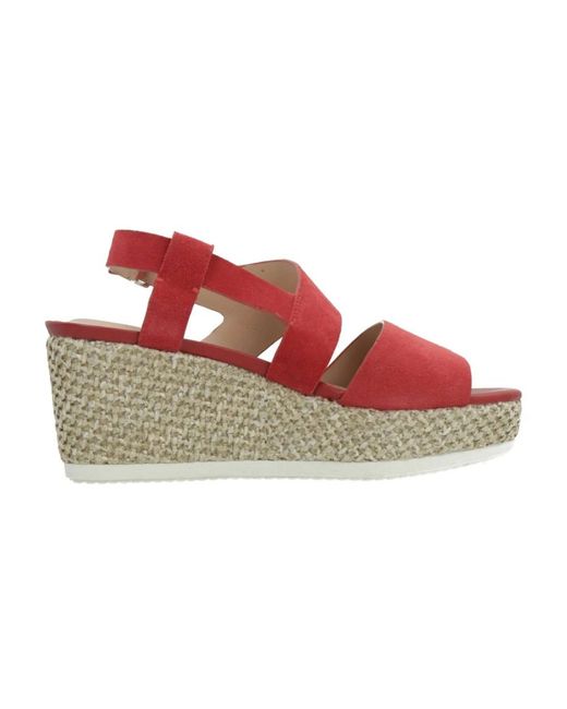 Geox Red Wedges