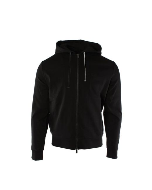 Armani Black Zip-Throughs for men