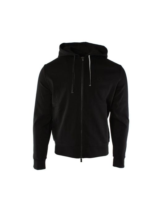 Armani Black Zip-Throughs for men