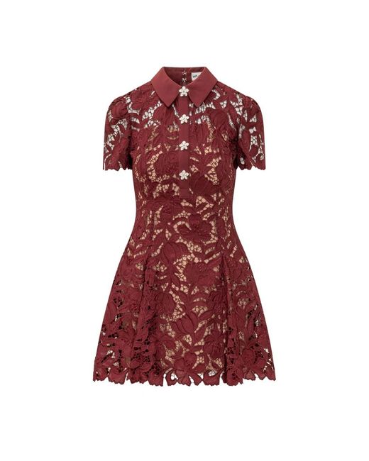 Self-Portrait Red Short Dresses
