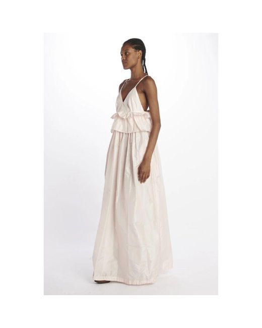 Sofie D'Hoore Natural Rosa vausschnitt taftà kleid