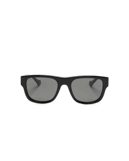 Gucci Gray Gc002127 gg1427s Square-frame Acetate Sunglasses