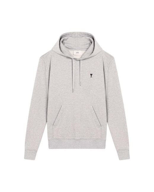 AMI Hoodies & Sweatvesten ,Grijs ,Katoen Sweaters in het Gray voor heren